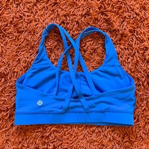 blue lululemon energy sports bra